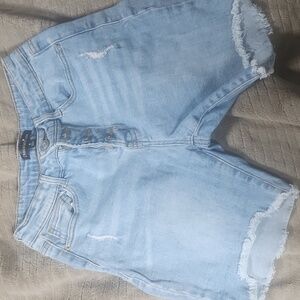 Biker Jean Shorts